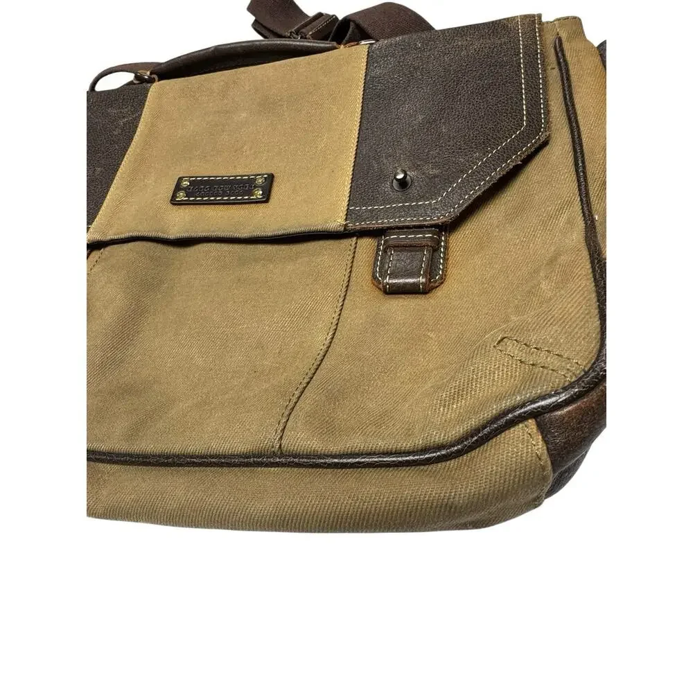 Marc New York Andrew Marc Messenger Bag Brown Laptop Briefcase 15”